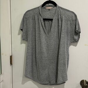 Rebecca Taylor short sleeve shirt heather gray M